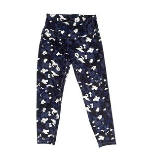 Old Navy Go-Dry Print Leggings - Blue and White L